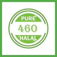 conception avec halal feuille conception 460 vecteur