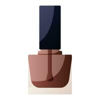 clou gel polonais, marron vernis bouteille. pédicure, manucure dans beauté spa salon outils, accessoires. brillant les ongles, équipement, outils. beauté traitement, peau et corps se soucier routine vecteur