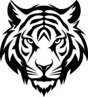 tigre, noir et blanc vecteur illustration