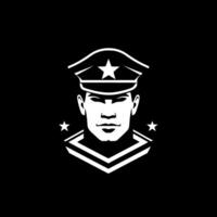 militaire - minimaliste et plat logo - vecteur illustration