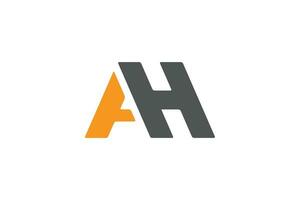 lettre ah moderne logo conception vecteur graphique