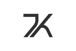 j et k monogramme logo conception vecteur