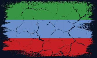 plat conception grunge Daghestan drapeau Contexte vecteur