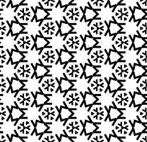 motif abstrait sans couture noir et blanc. arrière-plan et toile de fond. conception ornementale en niveaux de gris. ornements en mosaïque. illustration graphique vectorielle. vecteur