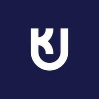 initiale lettre Royaume-Uni ou ku monogramme logo vecteur