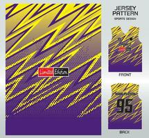 modèle vecteur des sports chemise Contexte image.jaune violet ondulé modèle conception, illustration, textile Contexte pour des sports T-shirt, Football Jersey chemise