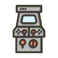 arcade machine vecteur épais ligne rempli couleurs icône pour personnel et commercial utiliser.