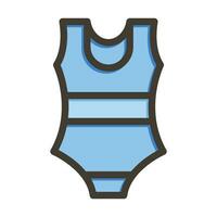 maillot de bain vecteur épais ligne rempli couleurs icône pour personnel et commercial utiliser.