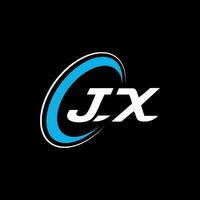 j X lettre logo conception. alphabet des lettres initiales monogramme logo j X. jx logo. j X conception vecteur