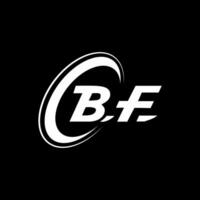 b F lettre logo conception. alphabet des lettres initiales monogramme logo b F. b F logo. b F conception. Créatif icône logo conception pour votre entreprise vecteur