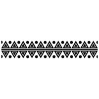 aztèque modèle icône vecteur. frontière illustration signe. tribal modèle symbole ou logo. vecteur