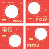 menu modèle pour délicieux Pizza vecteur