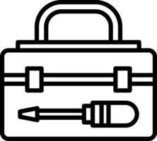 conception d'icône de vecteur de boîte à outils