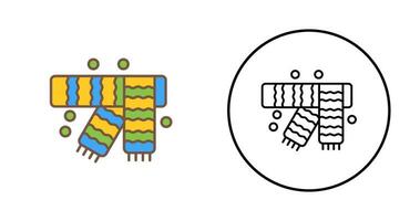 icône de vecteur d'écharpe d'hiver