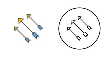 icône de vecteur de flèches uniques