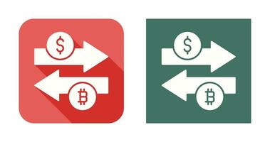 icône de vecteur d'échange d'argent