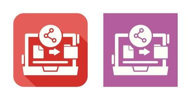 icône de vecteur de partage de fichiers
