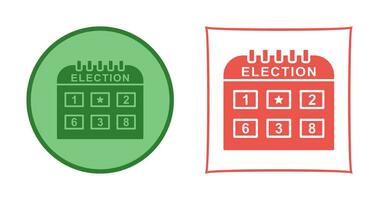 icône de vecteur de jour d'élection