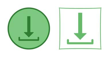 icône de vecteur de téléchargement unique