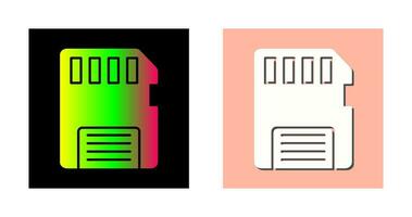 icône de vecteur de carte mémoire