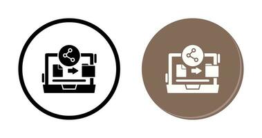 icône de vecteur de partage de fichiers