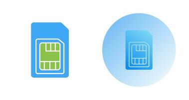 icône de vecteur de carte sim
