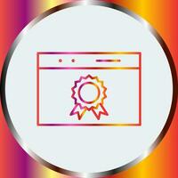icône de vecteur de récompense web unique