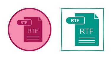 icône de vecteur rtf
