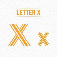 lettre abstraite x avec un design créatif vecteur