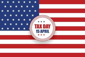 impôt journée concept Contexte Etats-Unis impôt journée rappel concept arrière-plan, impôt journée 2024, impôt 2024, impôt journée illustration vecteur