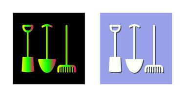 icône de vecteur d'outils de jardinage