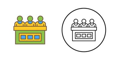 icône de vecteur de jury
