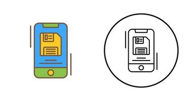 icône de vecteur de fichier de sauvegarde
