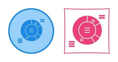 icône de vecteur de graphique à secteurs