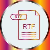 icône de vecteur rtf