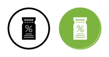 icône de vecteur de bon de réduction