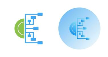 icône de vecteur d'organigramme