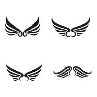 création de logo ailes falcon oiseau image vectorielle vecteur