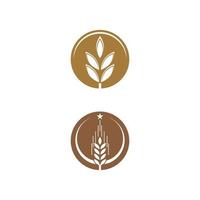 blé logo modèle vecteur symbole nature