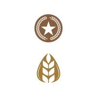 blé logo modèle vecteur symbole nature