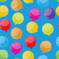 Ballons brillants couleur seamles pattern background vector illustration