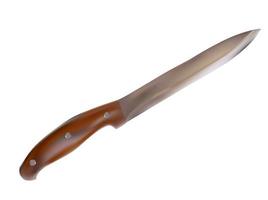 grand couteau avec illustration vectorielle de manche en bois vecteur