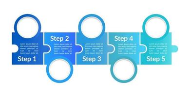 modèle infographique de vecteur d'information bleu