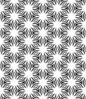 motif abstrait sans couture noir et blanc. arrière-plan et toile de fond. conception ornementale en niveaux de gris. vecteur