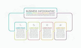 modèle d'infographie de cercle d'affaires vecteur