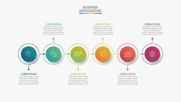 modèle d'infographie de chronologie de visualisation de données d'entreprise vecteur