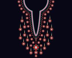 motif oriental ethnique géométrique. conception de broderie de collier. vecteur
