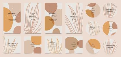 conception de la couverture et vecteur de fond de publication et d'histoires sur les médias sociaux.