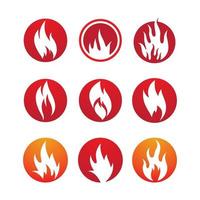 images de logo de feu vecteur