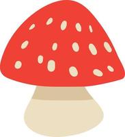 vecteur de saison dautomne de champignons vénéneux amanita